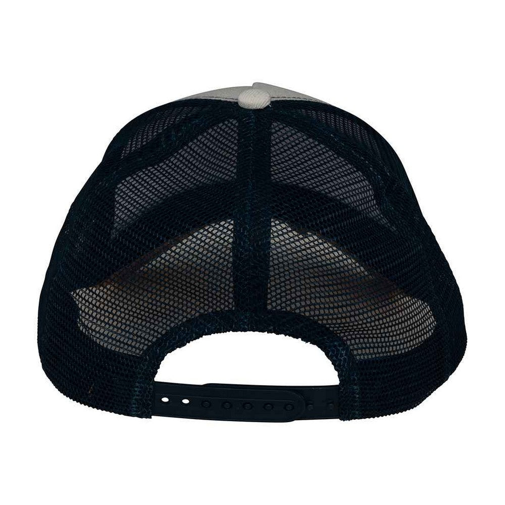 Ivory-Curcuma-Navy - Back - Native Spirit 5 Panel Trucker Cap