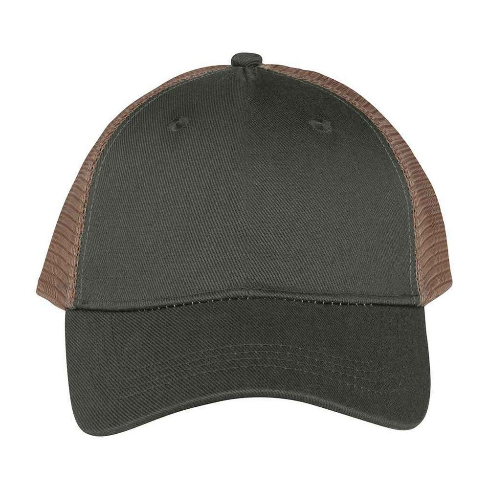 Organic Khaki - Front - Native Spirit 5 Panel Trucker Cap