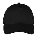 Black - Front - Native Spirit 5 Panel Baseball Cap