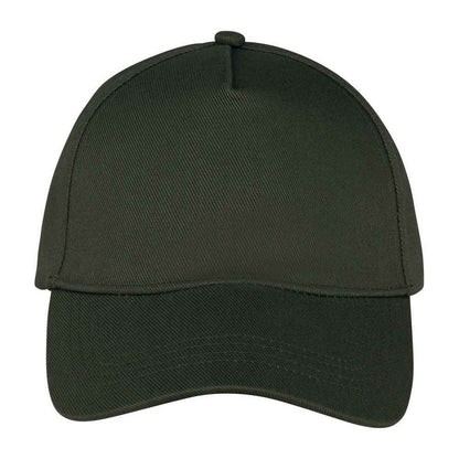 Organic Khaki - Front - Native Spirit 5 Panel Baseball Cap