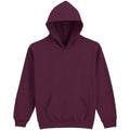 Maroon - Front - Gildan Childrens-Kids Softstyle Midweight Hoodie
