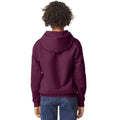 Maroon - Back - Gildan Childrens-Kids Softstyle Midweight Hoodie