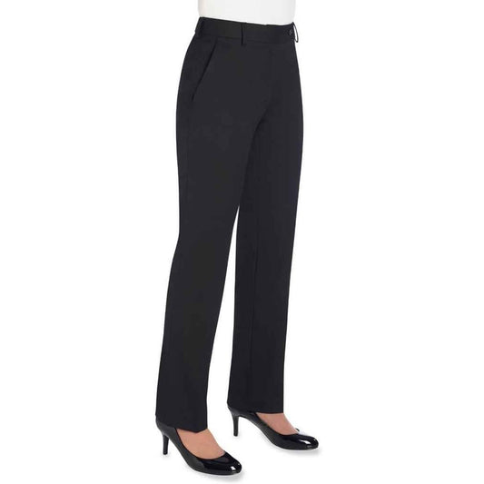 Black - Front - Brook Taverner Womens-Ladies Eclipse Bianca Suit Trousers
