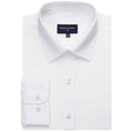 White - Back - Brook Taverner Mens Juno Poplin Shirt