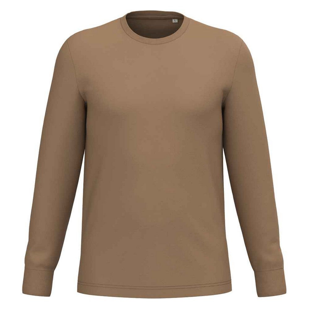 Dark Camel - Front - Native Spirit Unisex Adult Eco Friendly Long-Sleeved T-Shirt