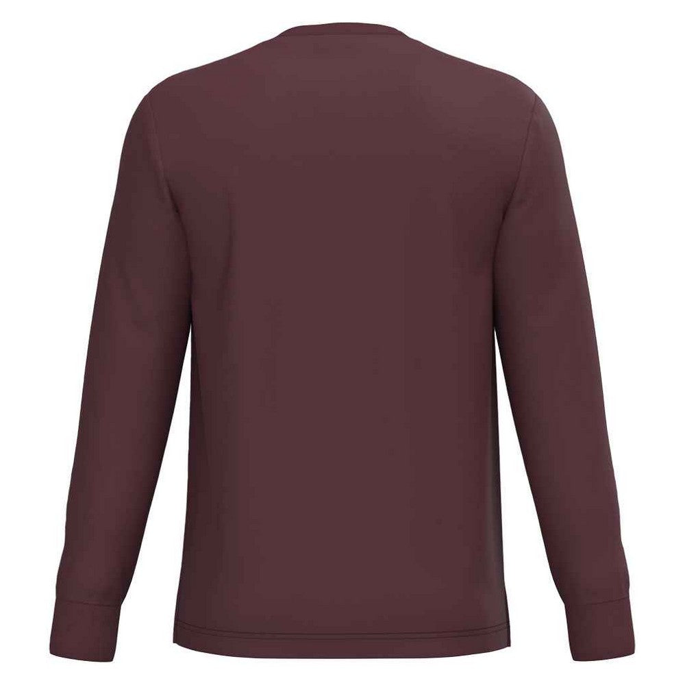 Dark Cherry - Back - Native Spirit Unisex Adult Eco Friendly Long-Sleeved T-Shirt