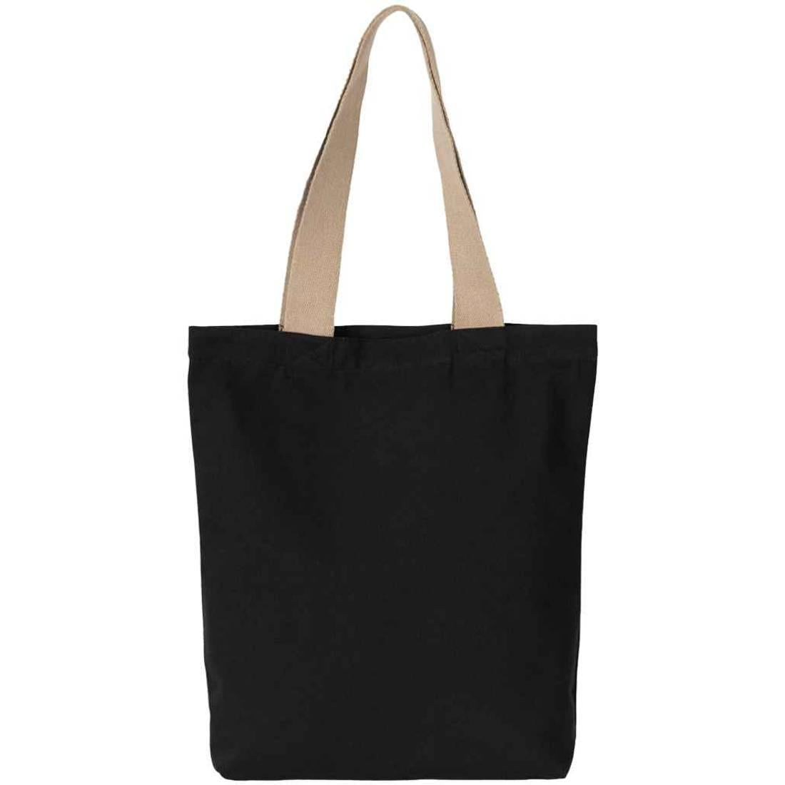 Black Night-Hemp - Front - Kimood Recycled Flat Base Tote Bag