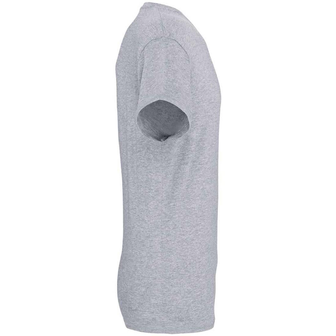 Oxford Grey - Side - Kariban Unisex Adult 190IC Crew Neck T-Shirt