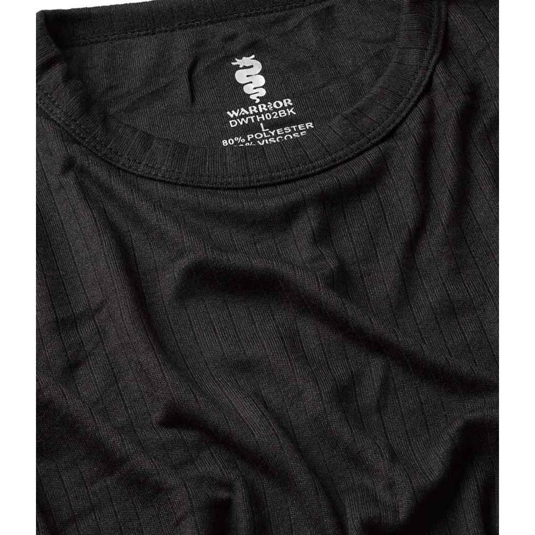 Black - Back - Warrior Mens Thermal Short-Sleeved T-Shirt