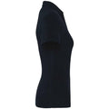 Navy - Side - Native Spirit Womens-Ladies Terry Towel Polo Shirt