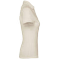 Ivory - Side - Native Spirit Womens-Ladies Terry Towel Polo Shirt