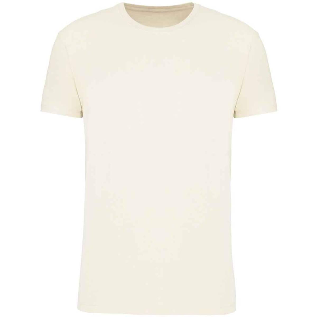 Coconut Milk - Front - Kariban Mens BIO150IC Crew Neck T-Shirt
