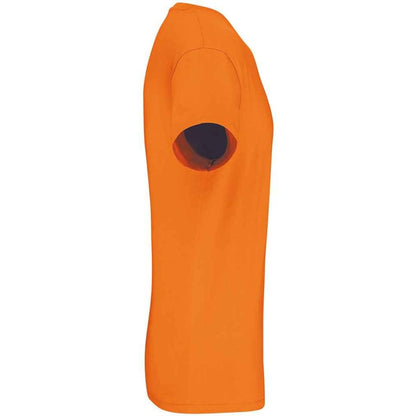 Orange - Side - Kariban Mens BIO150IC Crew Neck T-Shirt