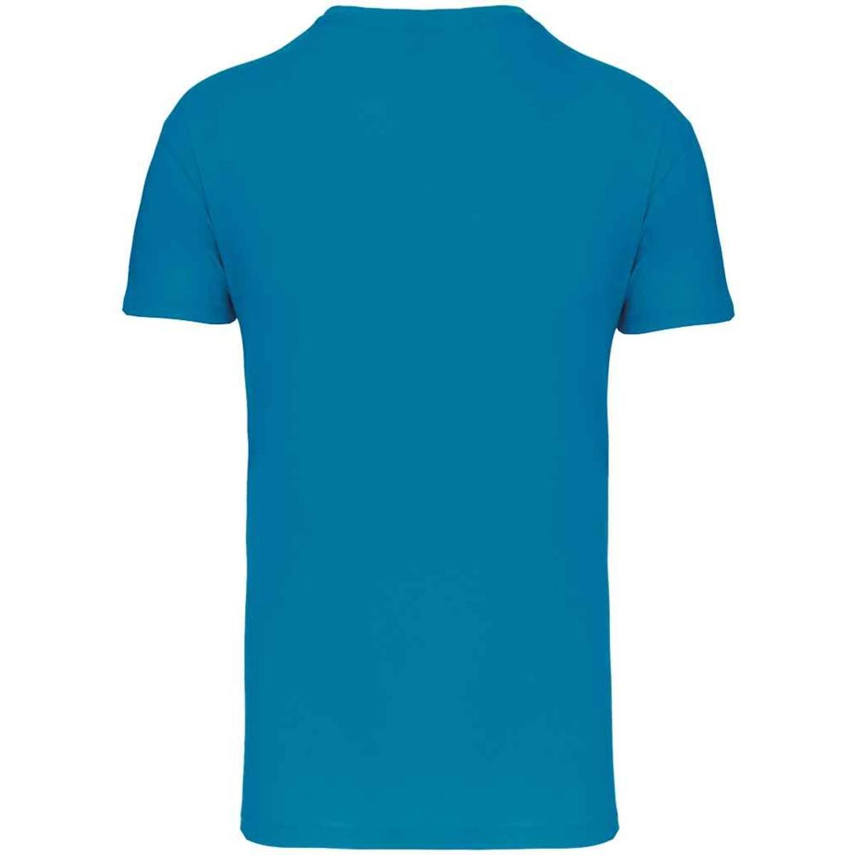 Tropical Blue - Back - Kariban Mens BIO150IC Crew Neck T-Shirt