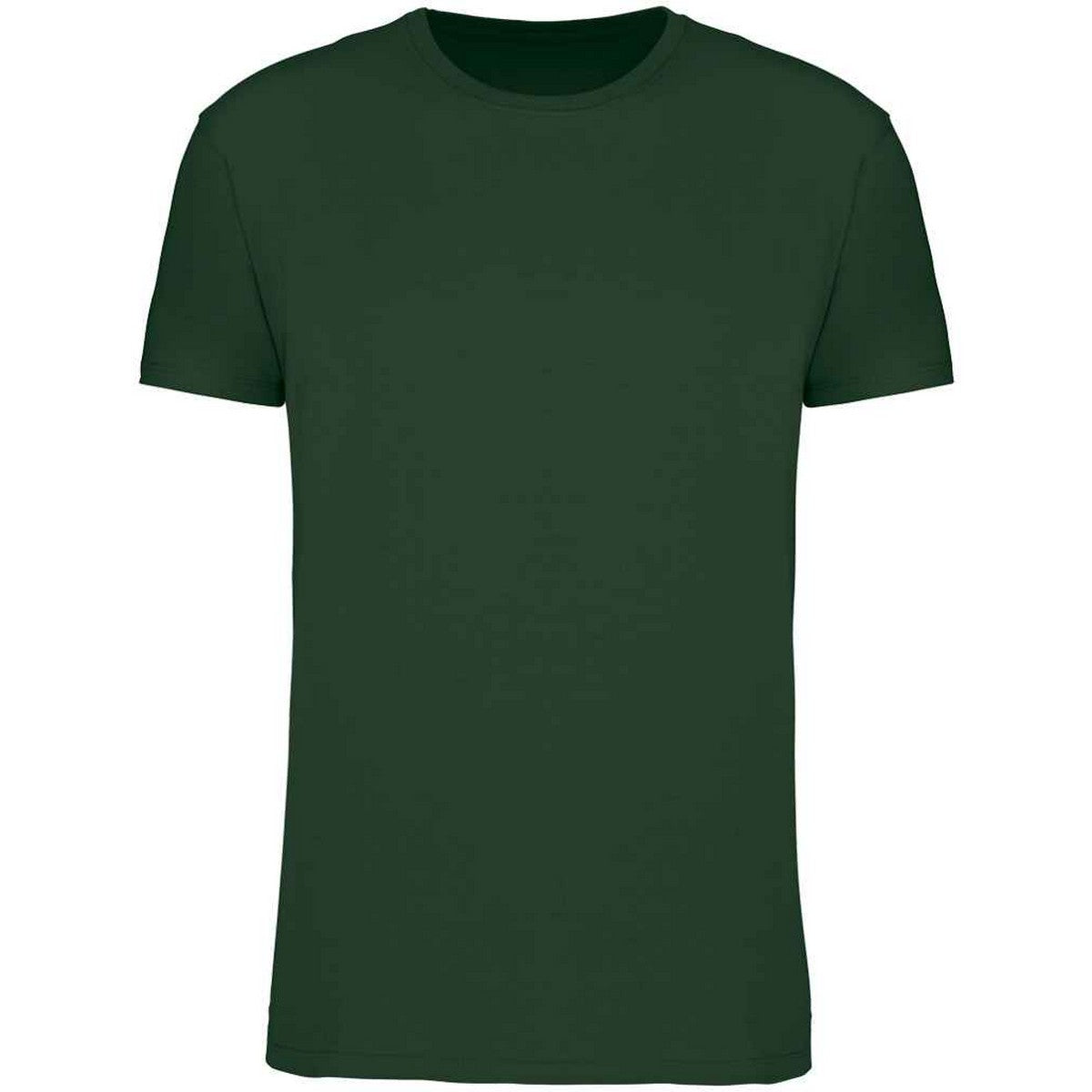 Forest Green - Front - Kariban Mens BIO150IC Crew Neck T-Shirt