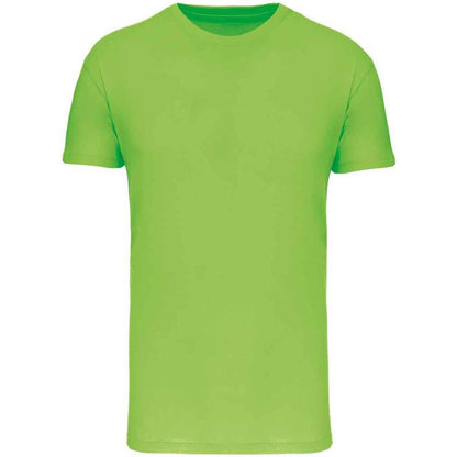 Lime Green - Front - Kariban Mens BIO150IC Crew Neck T-Shirt