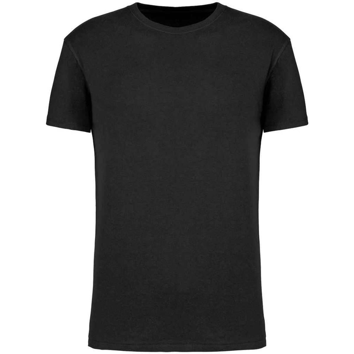 Black - Front - Kariban Mens BIO150IC Crew Neck T-Shirt