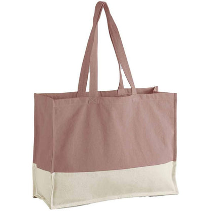 Rose-Natural - Front - Westford Mill EarthAware Contrast Tote Bag