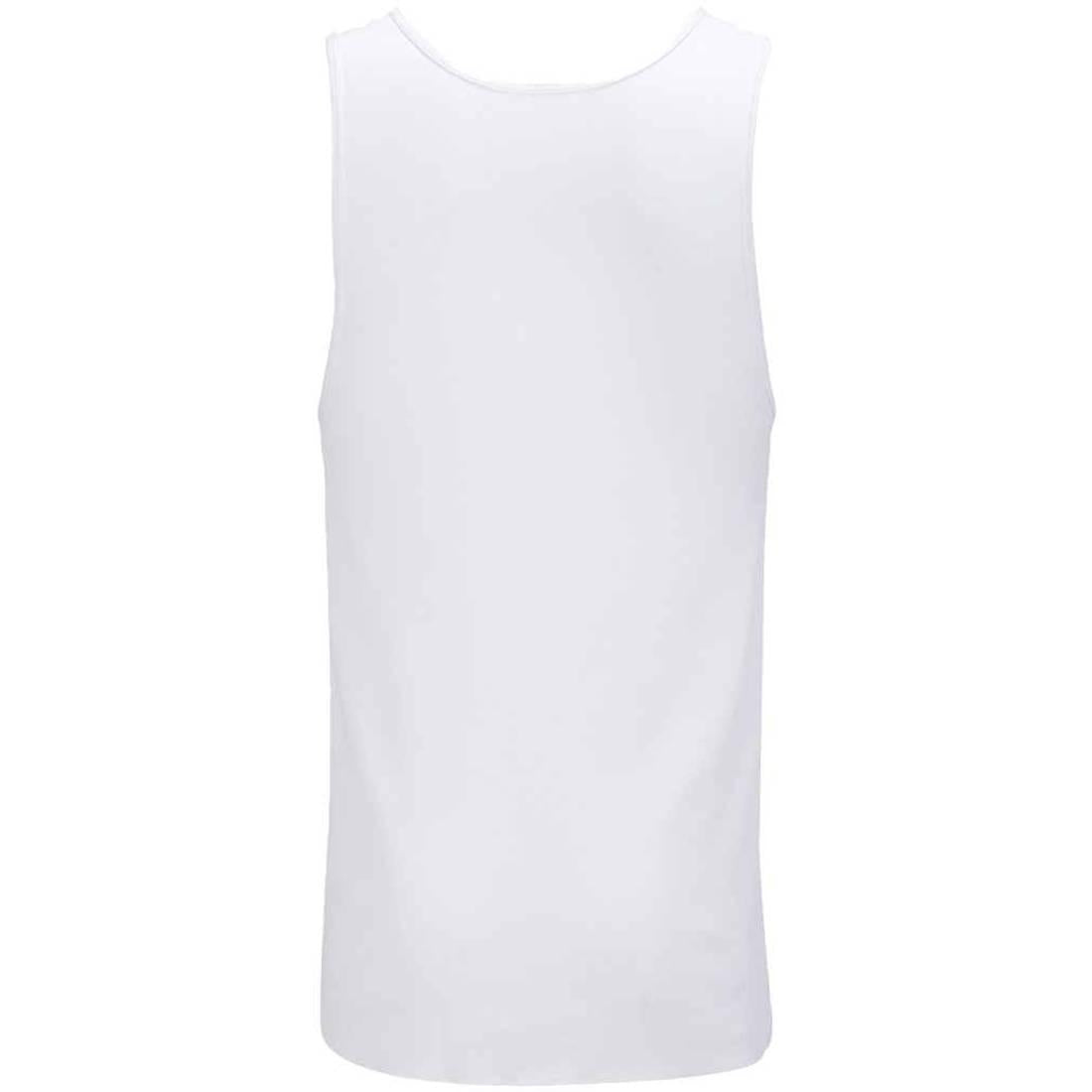 White - Back - SOLS Mens Pablo Ribbed Tank Top