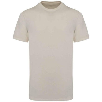 Ivory - Front - Native Spirit Unisex Adult Terry Towel T-Shirt