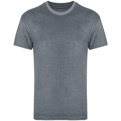 Mineral Grey - Front - Native Spirit Unisex Adult Terry Towel T-Shirt