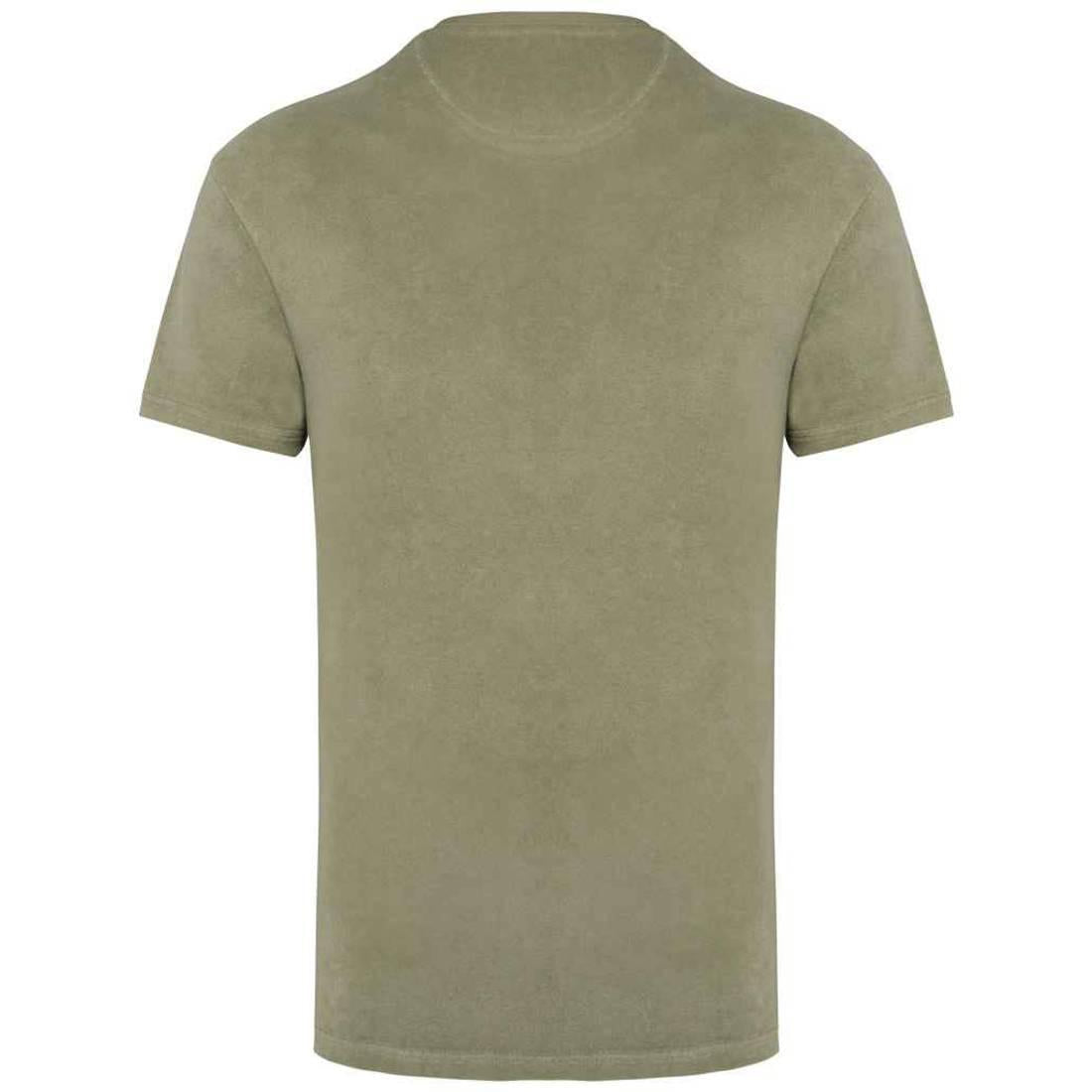 Almond Green - Back - Native Spirit Unisex Adult Terry Towel T-Shirt