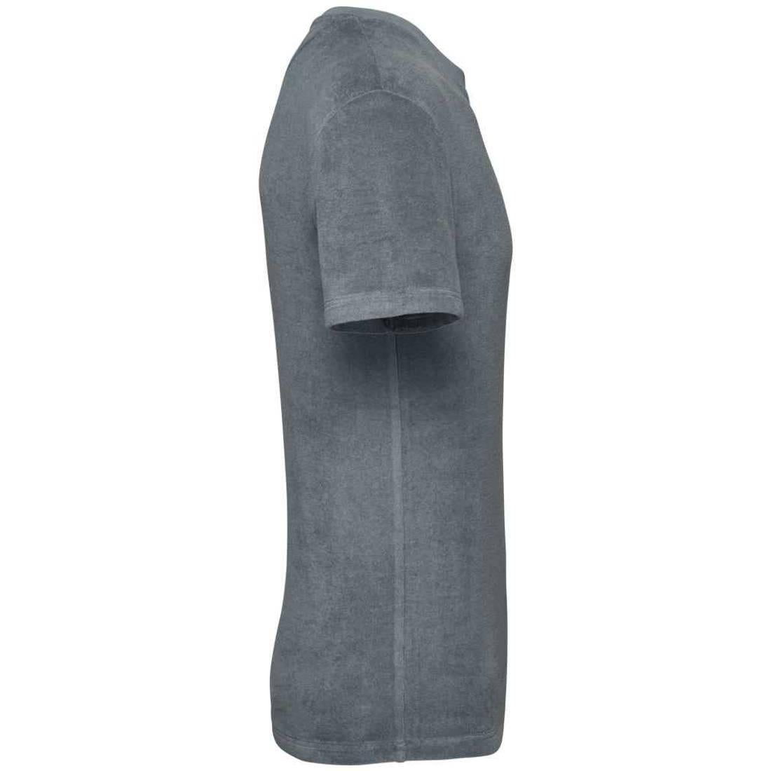 Mineral Grey - Side - Native Spirit Unisex Adult Terry Towel T-Shirt
