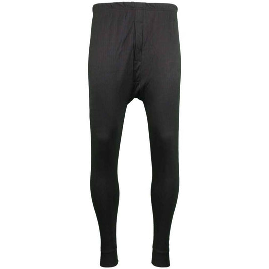Black - Front - Warrior Unisex Adult Thermal Long Johns