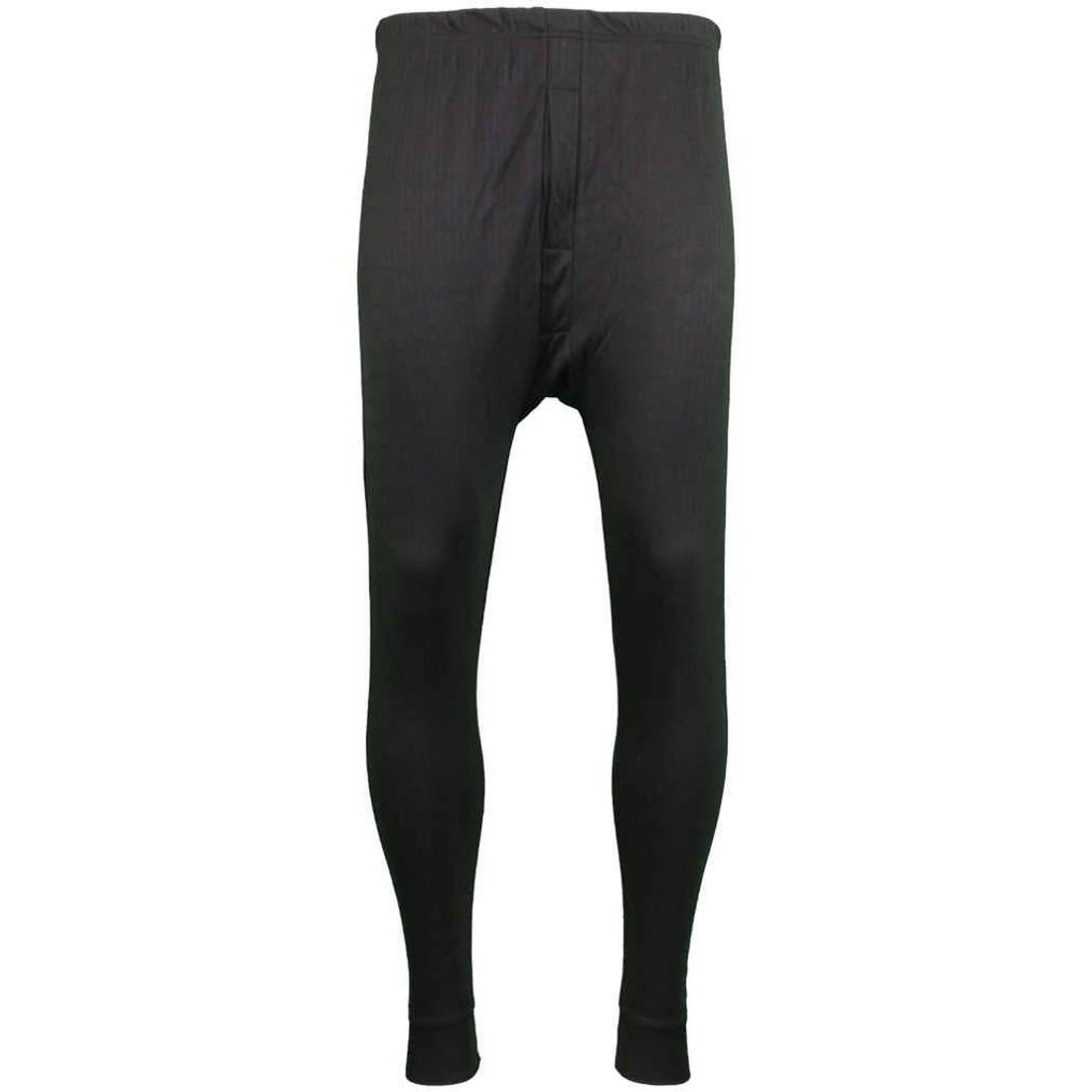 Black - Front - Warrior Unisex Adult Thermal Long Johns