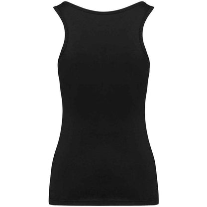 Black - Back - Kariban Womens-Ladies Plain Eco Friendly Tank Top