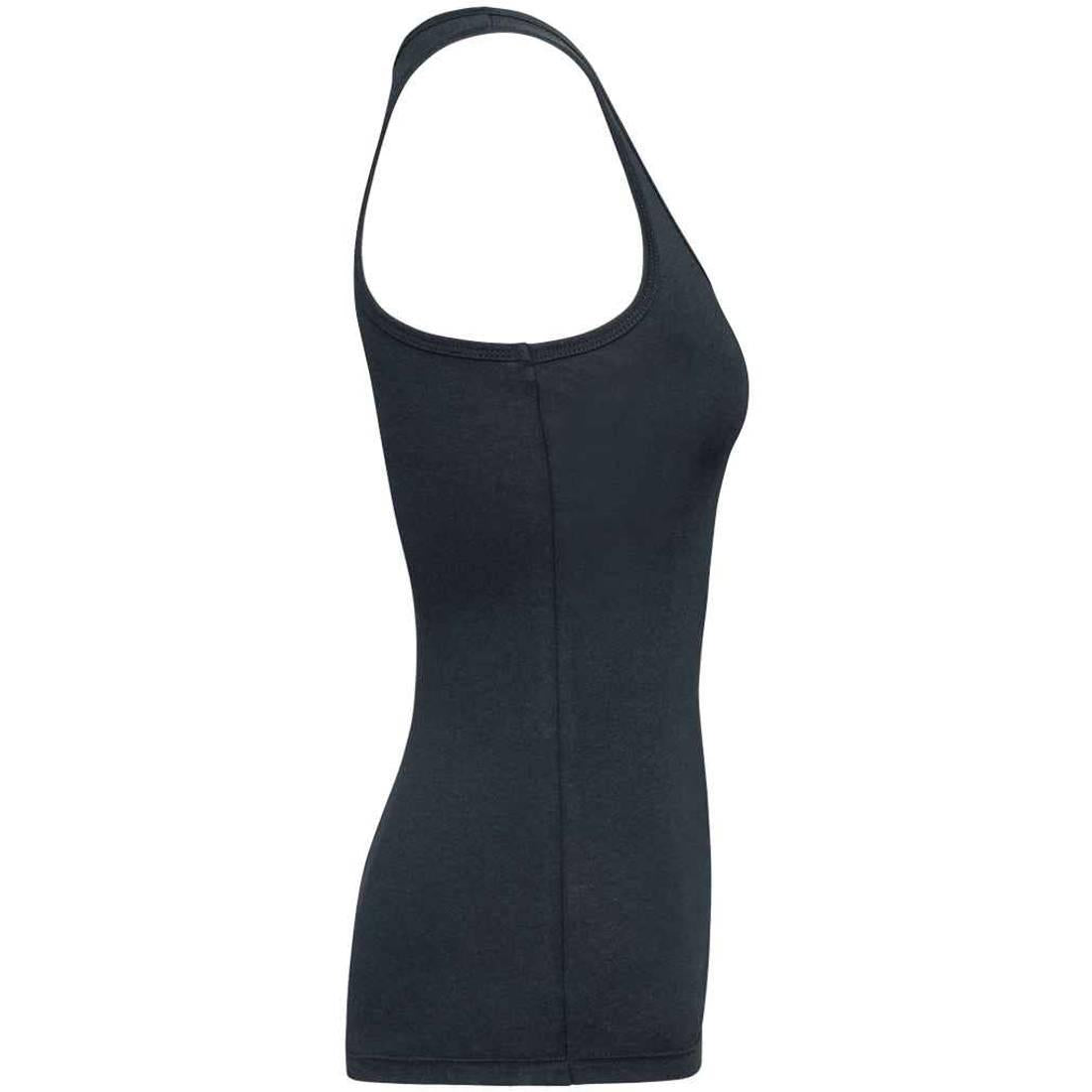 Navy - Side - Kariban Womens-Ladies Plain Eco Friendly Tank Top