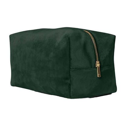 Dark Emerald - Front - Bagbase Velvet Accessory Bag