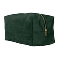 Dark Emerald - Front - Bagbase Velvet Accessory Bag