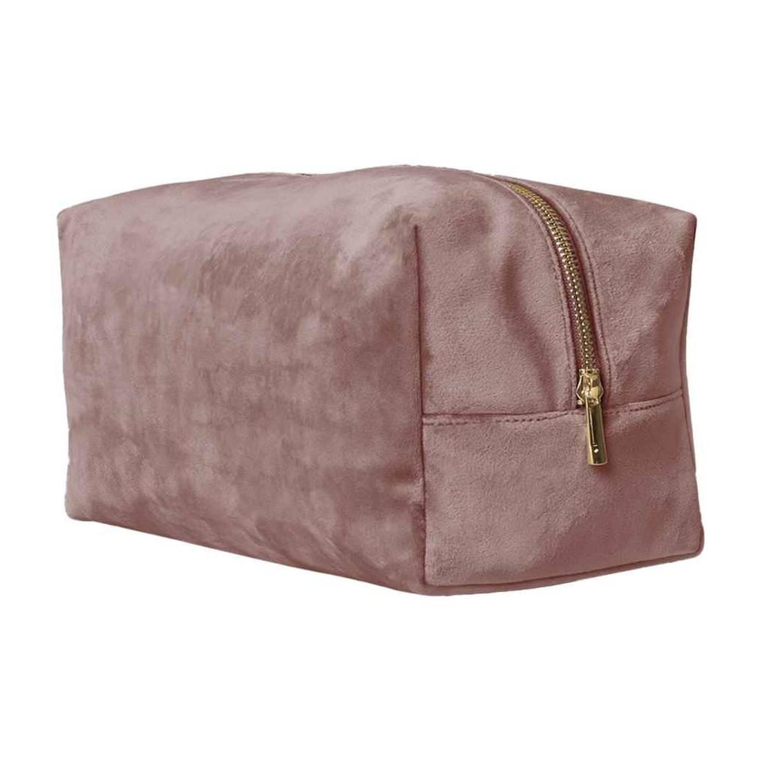 Rose Quartz - Front - Bagbase Velvet Accessory Bag