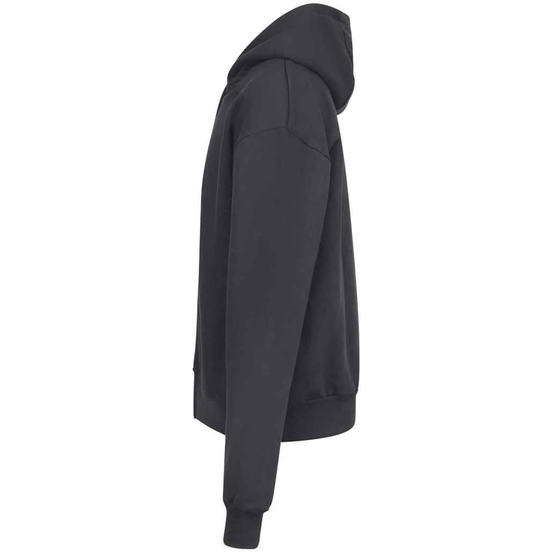 Solid Charcoal - Side - Awdis Unisex Adult Signature Heavyweight Oversized Full Zip Hoodie