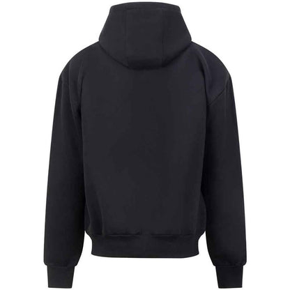 Deep Black - Back - Awdis Unisex Adult Signature Heavyweight Oversized Full Zip Hoodie
