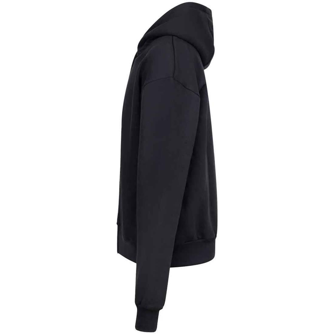 Deep Black - Side - Awdis Unisex Adult Signature Heavyweight Oversized Full Zip Hoodie