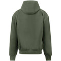 Earthy Green - Back - Awdis Unisex Adult Signature Heavyweight Oversized Full Zip Hoodie