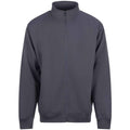 Solid Grey - Front - PRO RTX Mens Full Zip Sweatshirt
