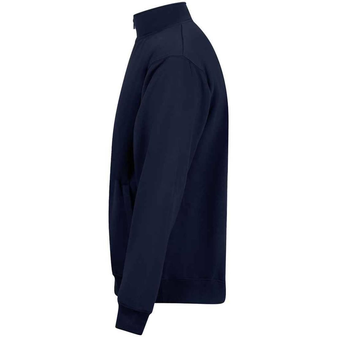 Navy - Side - PRO RTX Mens Full Zip Sweatshirt