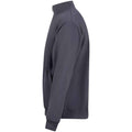 Solid Grey - Side - PRO RTX Mens Full Zip Sweatshirt