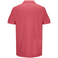 Folk Pink - Back - SOLS Unisex Adult Pacific Pique Twin Needle Stitch Polo Shirt