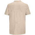 Linen - Back - SOLS Unisex Adult Pacific Pique Twin Needle Stitch Polo Shirt