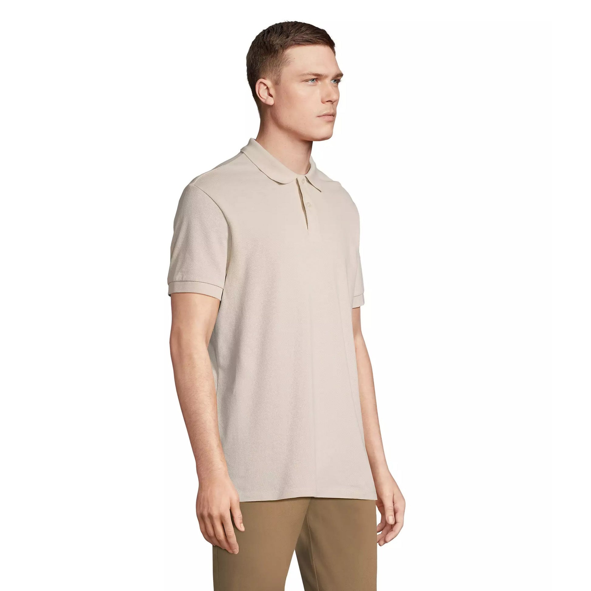Linen - Side - SOLS Unisex Adult Pacific Pique Twin Needle Stitch Polo Shirt