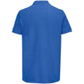 Royal Blue - Back - SOLS Unisex Adult Pacific Pique Twin Needle Stitch Polo Shirt