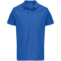Royal Blue - Front - SOLS Unisex Adult Pacific Pique Twin Needle Stitch Polo Shirt