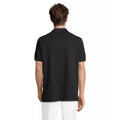 Black - Back - SOLS Unisex Adult Pacific Pique Twin Needle Stitch Polo Shirt