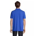 Royal Blue - Back - SOLS Unisex Adult Pacific Pique Twin Needle Stitch Polo Shirt