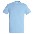 Sky Blue - Front - SOLS Unisex Adult Imperial Heavy T-Shirt