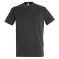 Mouse Grey - Front - SOLS Unisex Adult Imperial Heavy T-Shirt